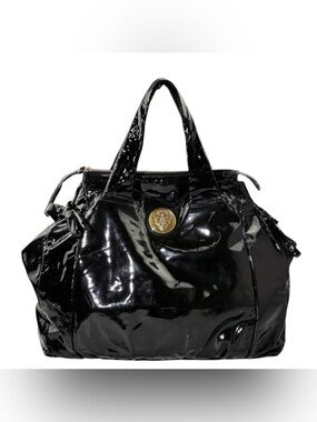 Gucci Black Patent Leather Hysteria bag